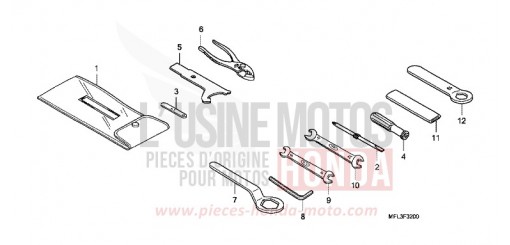 OUTILS CBR1000RR8 de 2008
